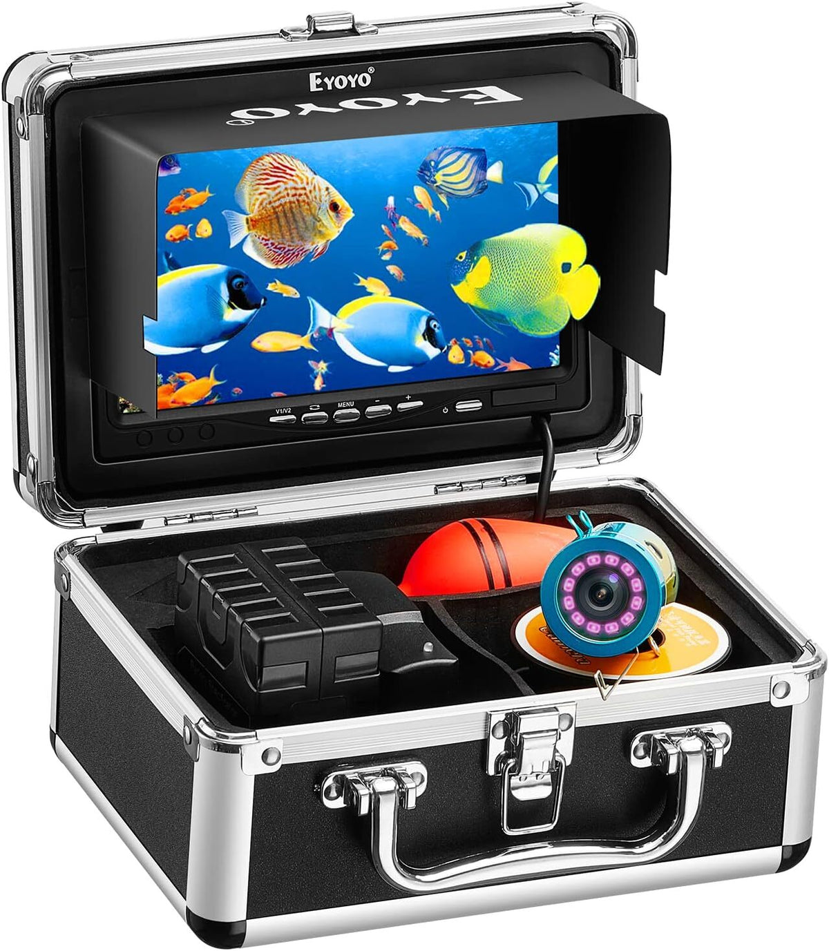 Underwater Fishing Camera with 7-Inch LCD Monitor 1000TVL Waterproof Fish Finder