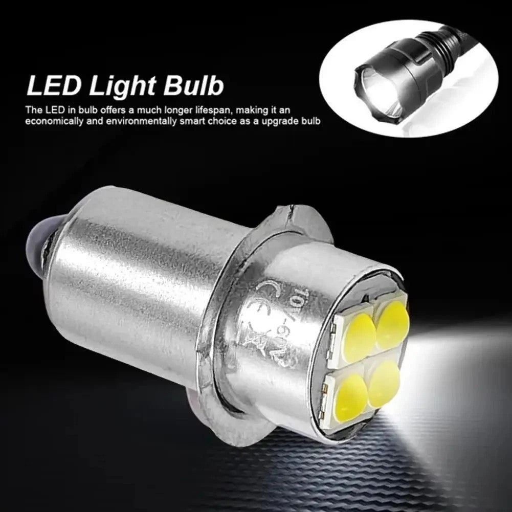 LED Flashlight Bulb Replacement for Maglite 2-6 Cell C/D Flashlights - Bright White Drop-In Upgrade