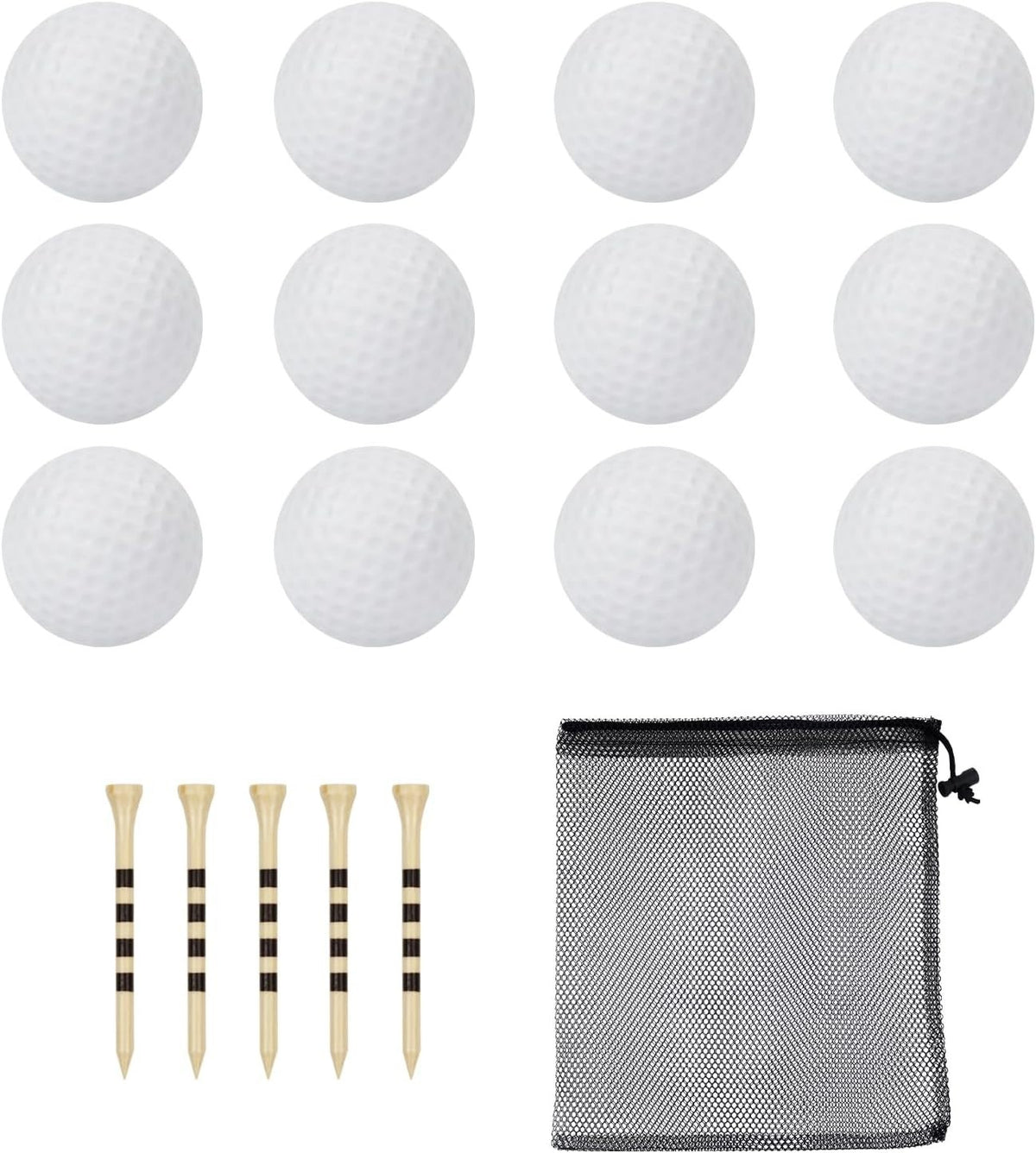 Dent-Resistant Foam Golf Balls Pack of 40 for Indoor & Outdoor Practice