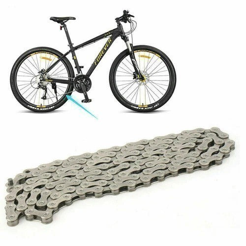 9-Speed Bicycle Chain for MTB Road & Hybrid Bikes 116 Links - Steel Durable