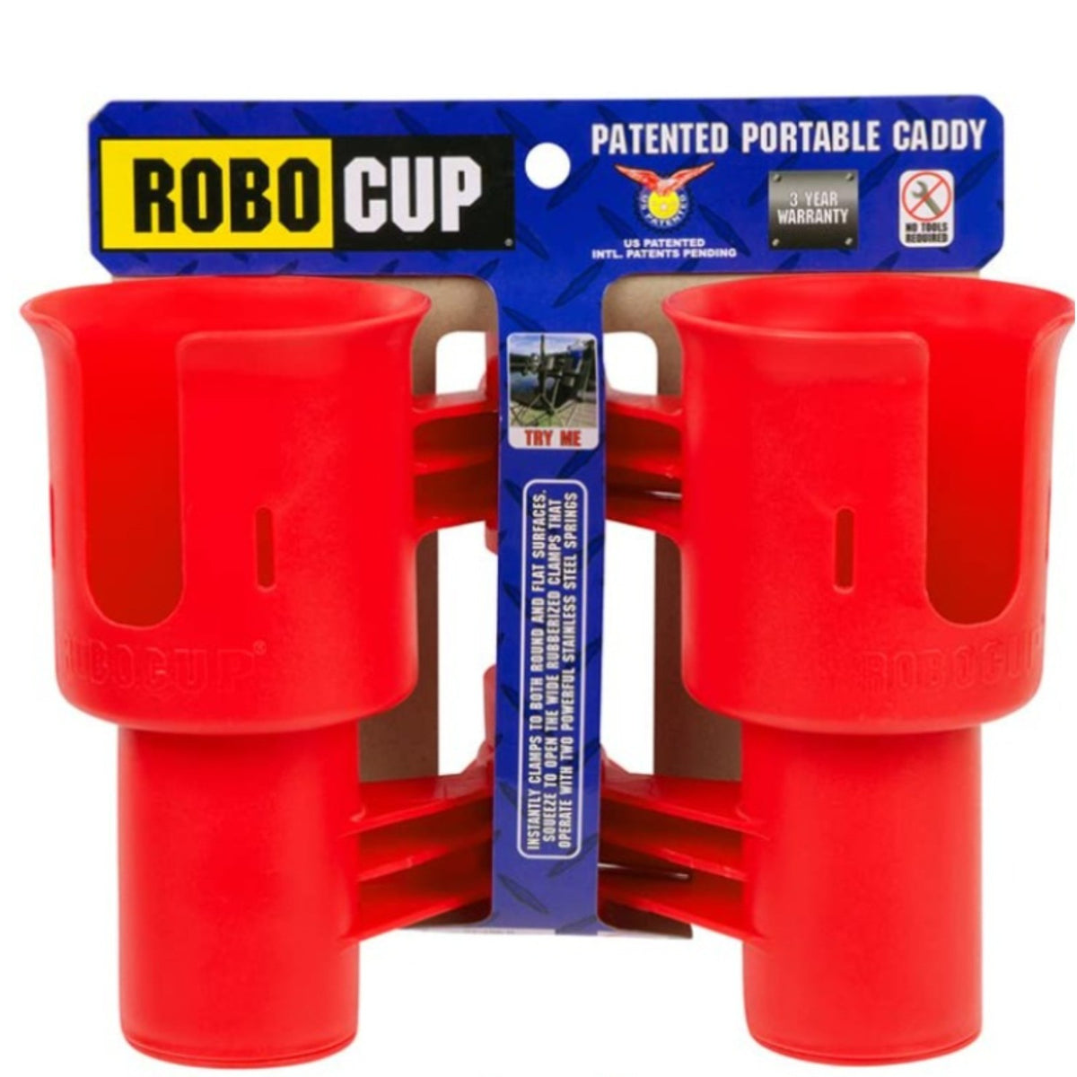 Portable Cup Holder for Drinks, Fishing Rods, Boat, Golf Cart & Beach Chairs
