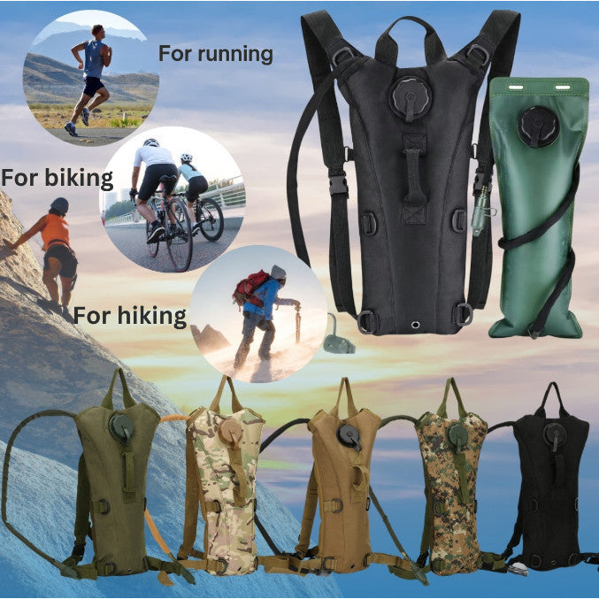 3L Hydration Backpack Water Bladder Bag for Hiking Camping Cycling Outdoor