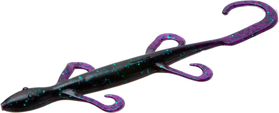 8 Inch Soft Plastic Creature Bait Pack for Bass Fishing - Lizard Lures