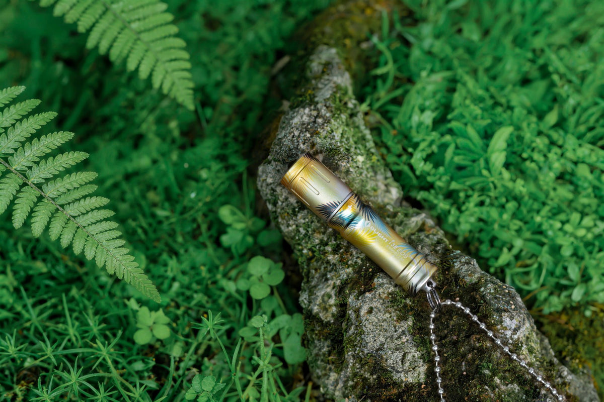 Waterproof EDC Keychain Flashlight - 90 Lumens, Aluminum, Compact