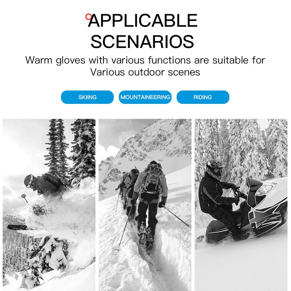 Waterproof Winter Work Gloves with Touchscreen Compatibility - Insulated Skiing & Snowboarding Gloves