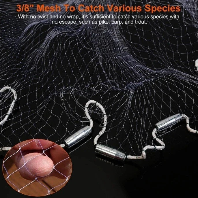 Fishing Cast Net for Bait - Multiple Sizes, Easy Throw Nylon Mesh