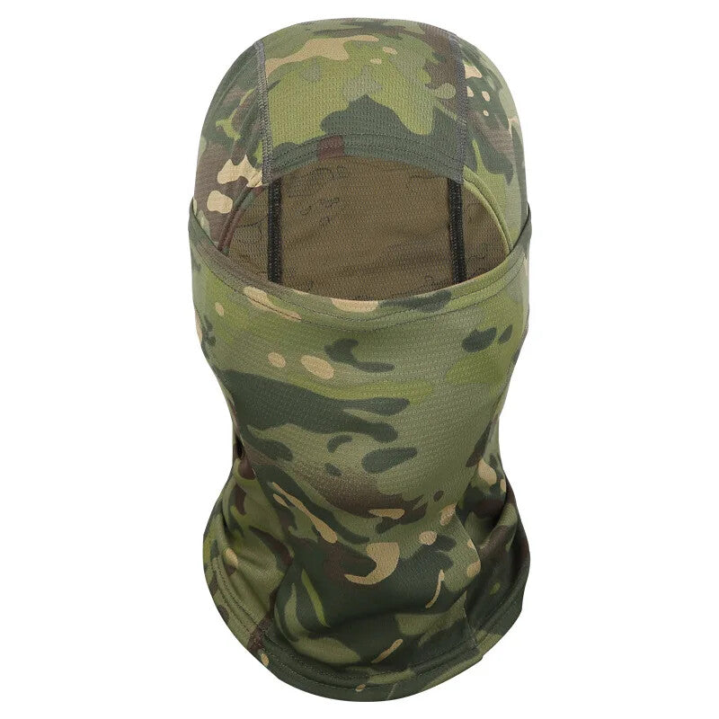 Tactical Camo Face Mask UV Protection Balaclava for Outdoor Activities