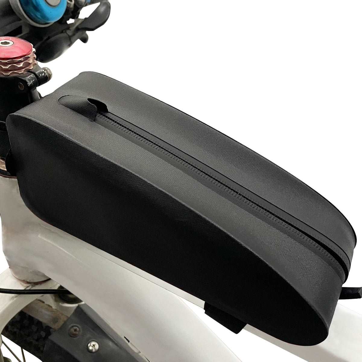 Waterproof Bicycle Top Tube Bag Pouch for Cycling Frame Storage Black