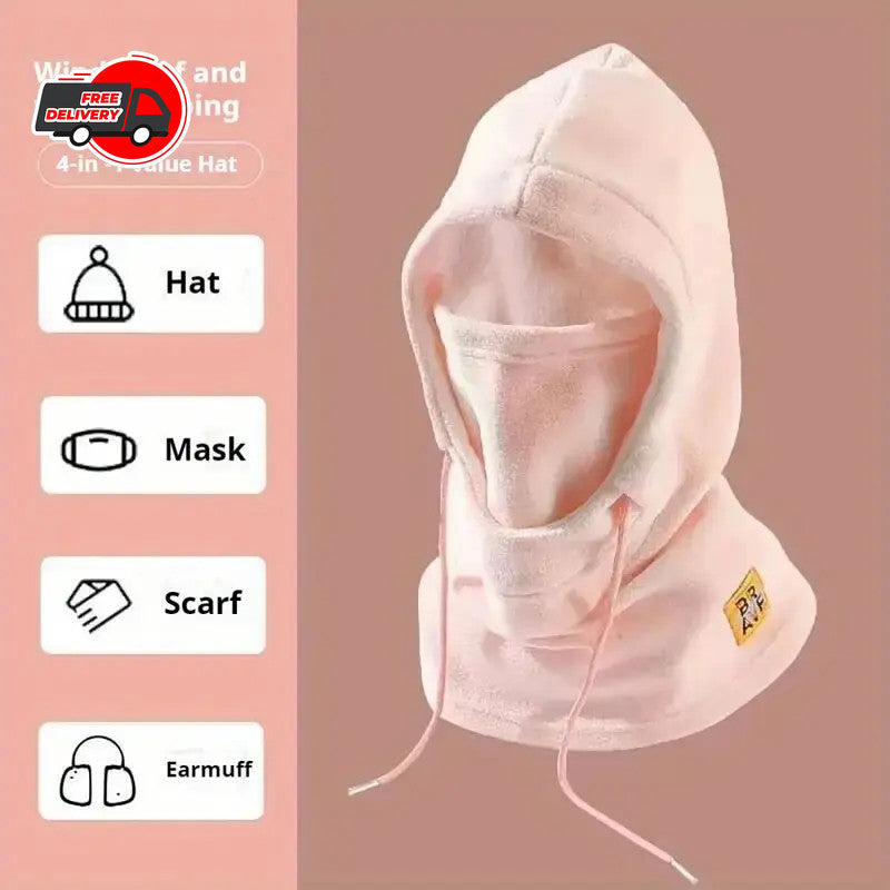 Winter Warm Hat Mask Neck Warmer 3-in-1 Windproof Balaclava for Cold Weather