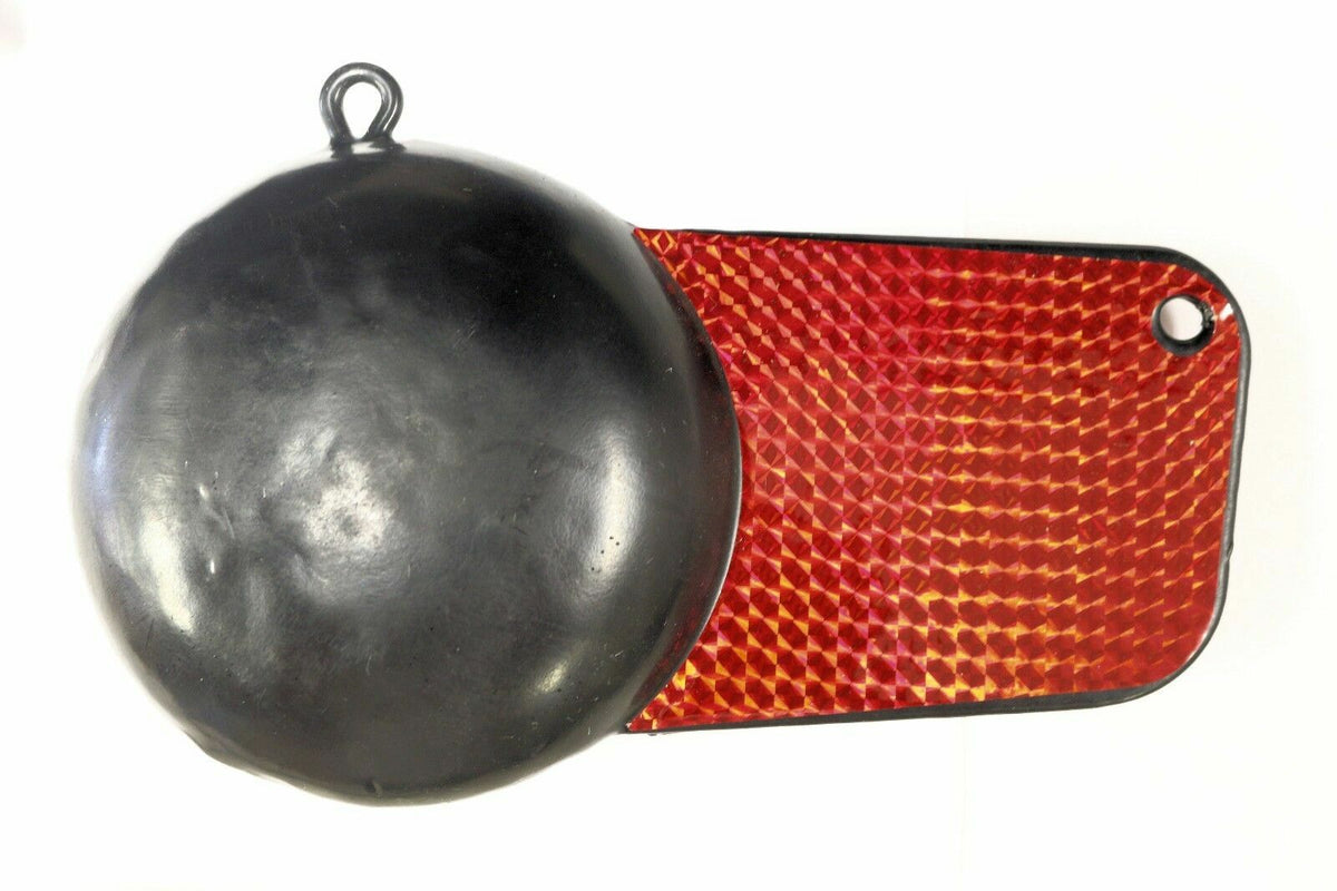 8 lb Coated Downrigger Cannon Ball Weight with Fin for Fishing