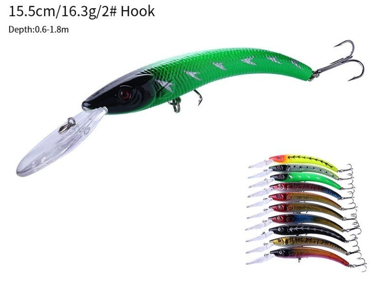 Deep Diver Crankbait for Walleye and Predator Fish - 6 Inch Fishing Lure