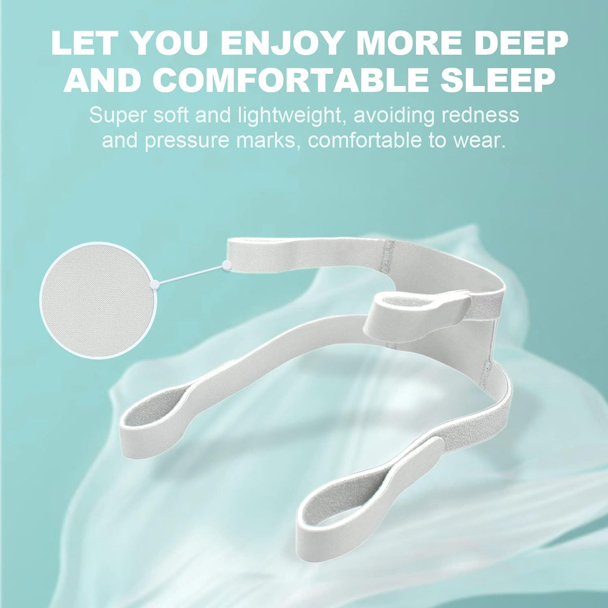 2 Pack CPAP Headgear for Dreamwear - Adjustable, Non-Slip, Comfortable