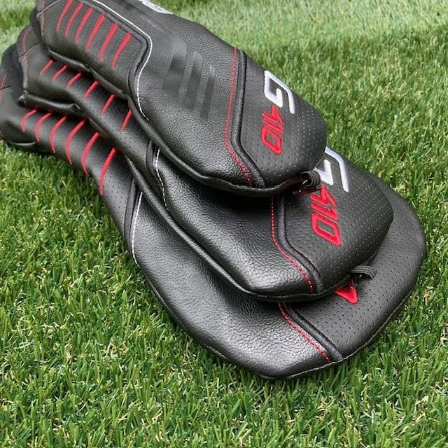Golf Club Headcover Set for Driver, Fairway Wood & Hybrid - Black