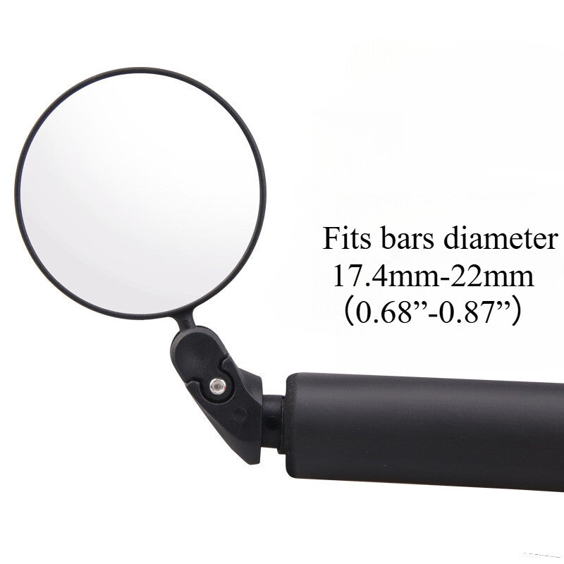360° Adjustable Bicycle Mirror 2 Pack - Wide-Angle Convex Bike Rear View