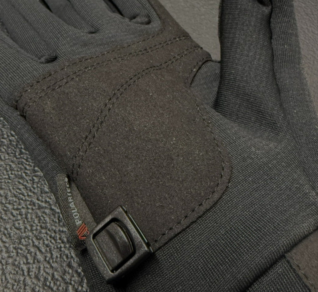 Unisex Windproof Fleece Gloves with Touch Screen Compatibility - Small