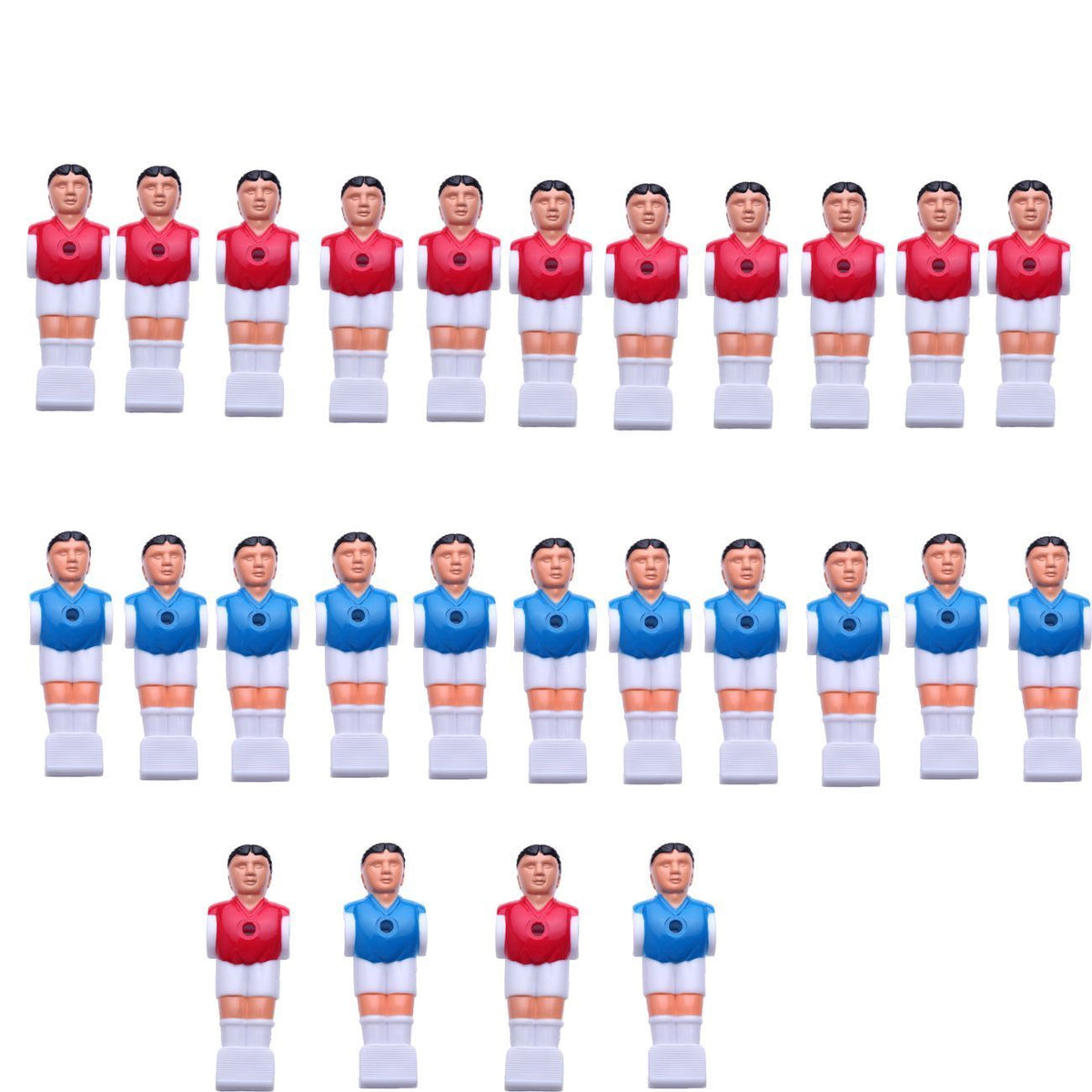 26 Foosball Table Players Set – Red & Blue Replace Your Team Heads