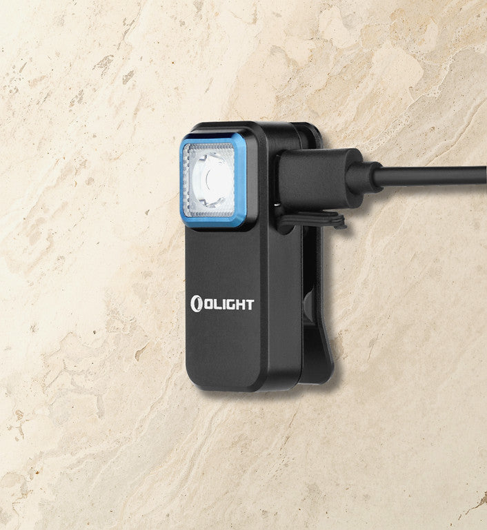 Rechargeable LED Clip Light 300 Lumens with Red Night Vision Mode for Camping, EDC & Outdoor Use