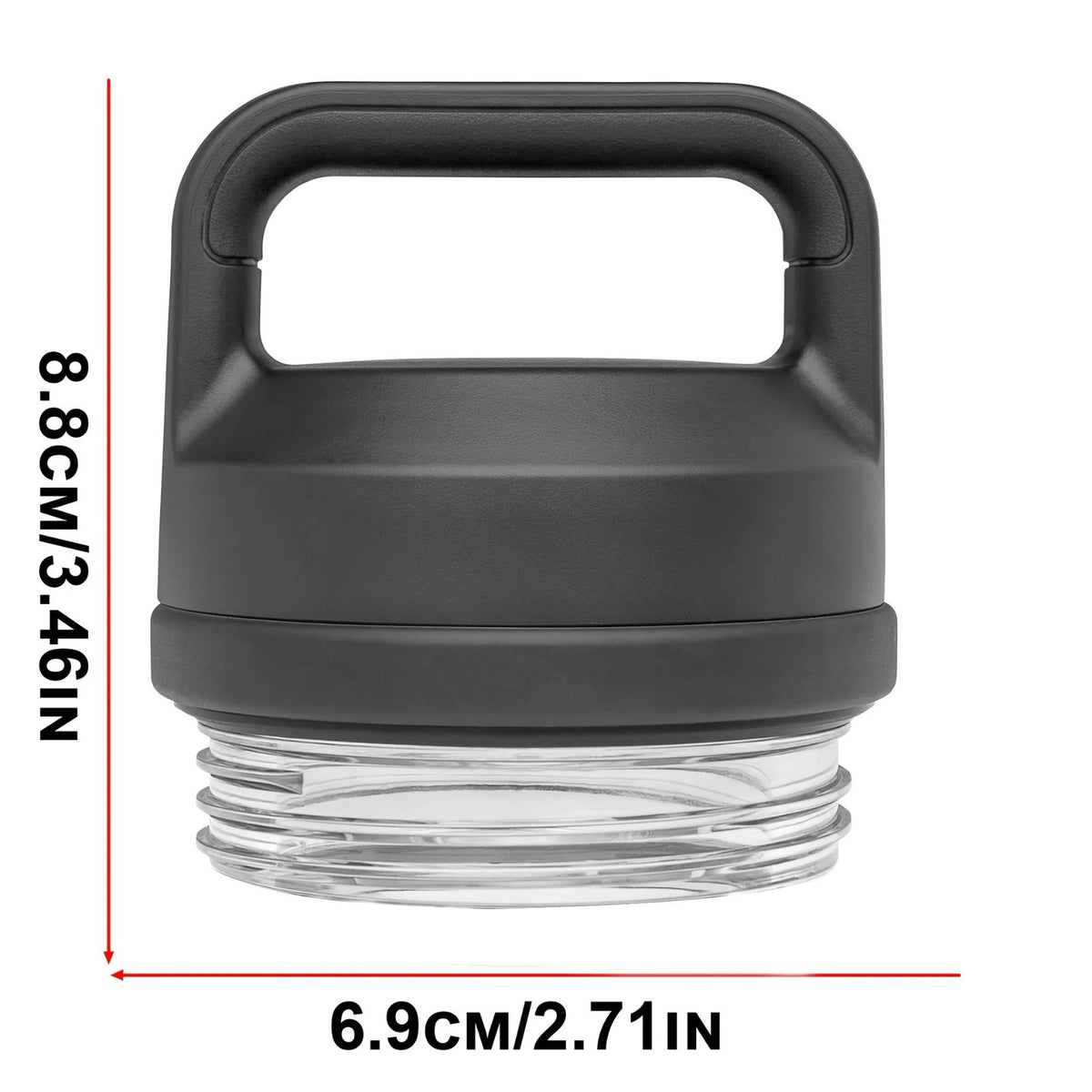 Reusable Water Bottle Chug Cap Lid - Fits 18oz to 64oz Bottles, Leak-Resistant, Dishwasher Safe