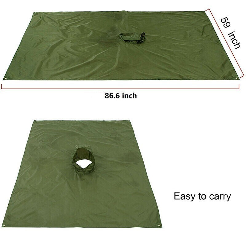 Waterproof Military Poncho for Camping and Hiking, US Army Style