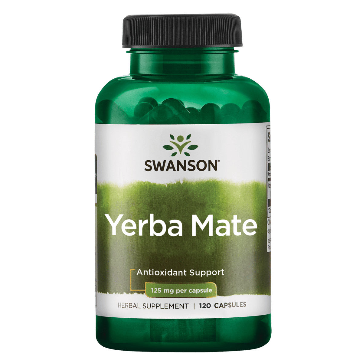 Yerba Mate Capsules 125mg - Natural Energy & Antioxidant Boost