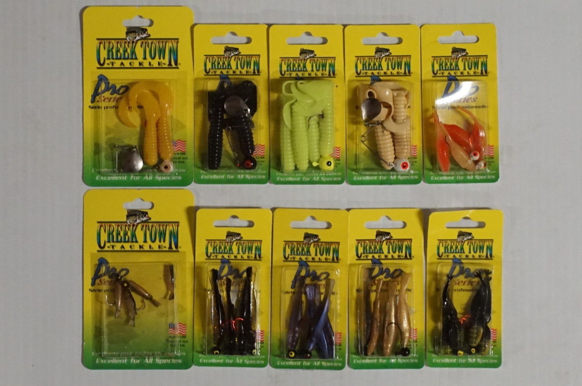 30 Pack Soft Plastic Fishing Lures Set for Bass, Bream, Crappie, Trout