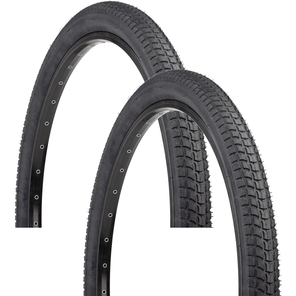 2 Pack Bicycle Tires 26 x 2.125 Clincher Wire Bead for Cycling, Black