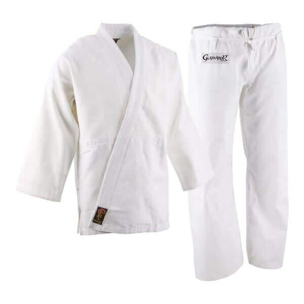 ProForce Gladiator Judo Uniform White Size 5 Traditional Drawstring Cotton