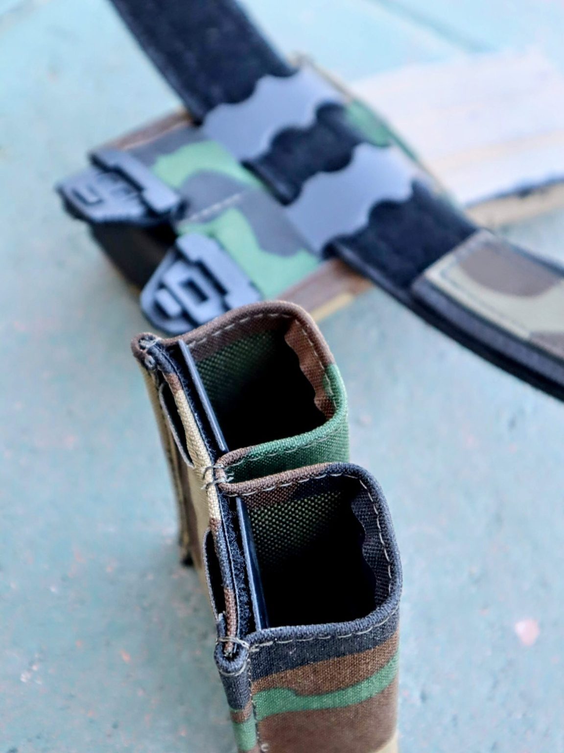Double Pistol Magazine Pouch with Kydex Retention - All Colors, USA Made