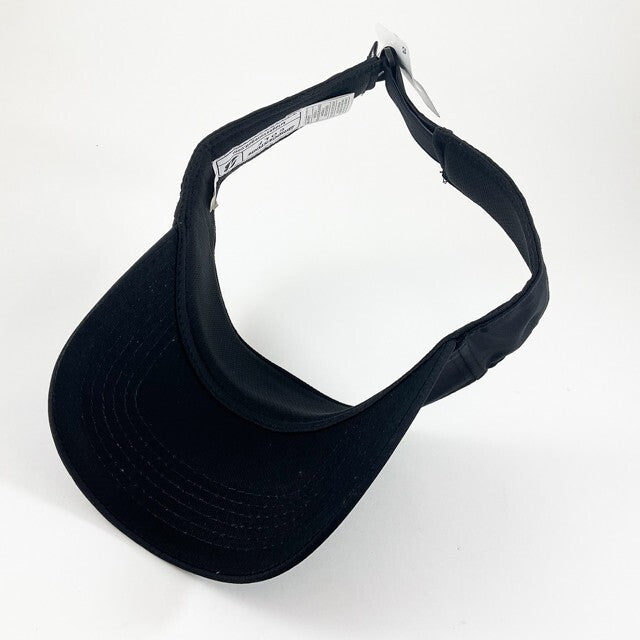 Men's Adjustable Sport Visor Hat - Black Golf Cap with Curved Brim
