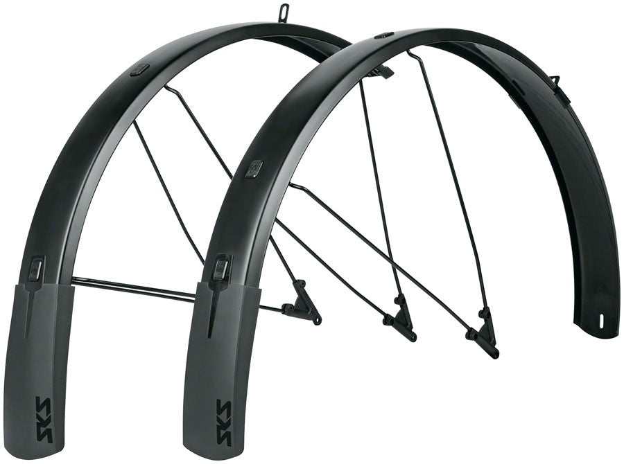 Full Coverage Aluminum Bike Fenders Set for 27.5, 29 & 700c Bikes