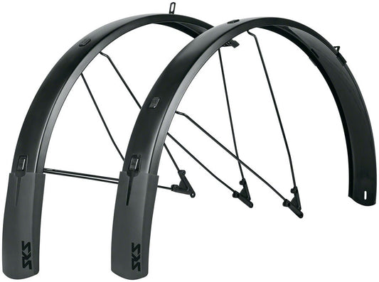 Full Coverage Aluminum Bike Fenders Set for 27.5, 29 & 700c Bikes