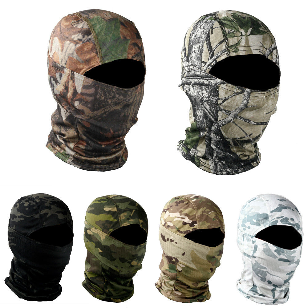 Men's Tactical Full Face Mask Outdoor Army Balaclava Breathable Helmet