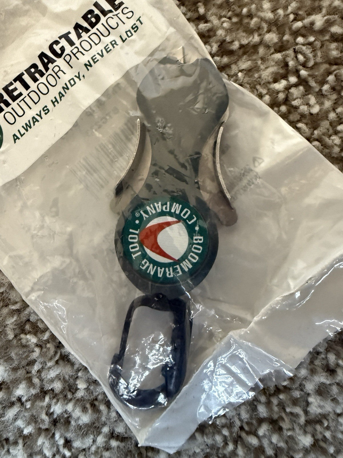 Retractable 36-Inch Fishing Line Snip Cutter - Grey