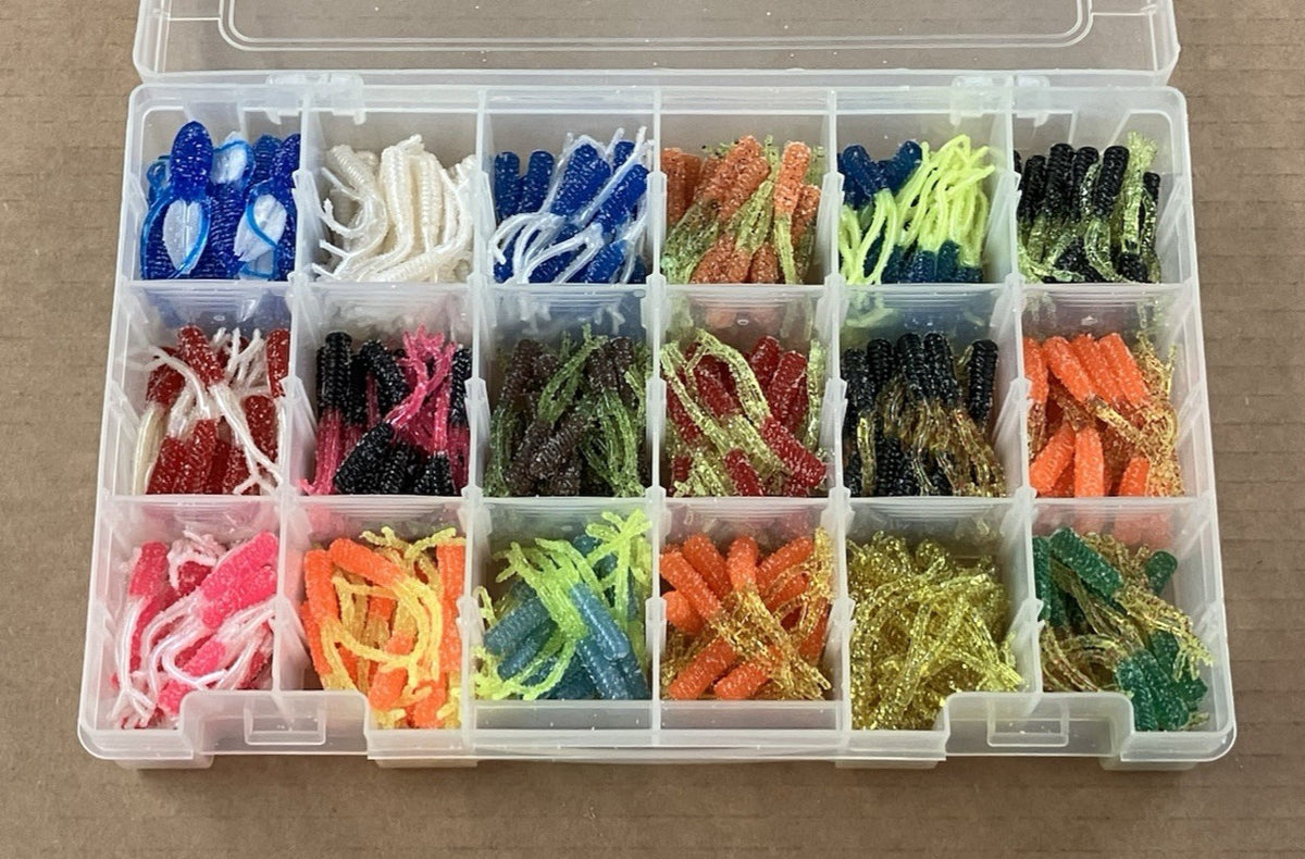 340 Pc Crappie Fishing Lure Kit with Free Tackle Box & Beavers - High-Quality Assortment