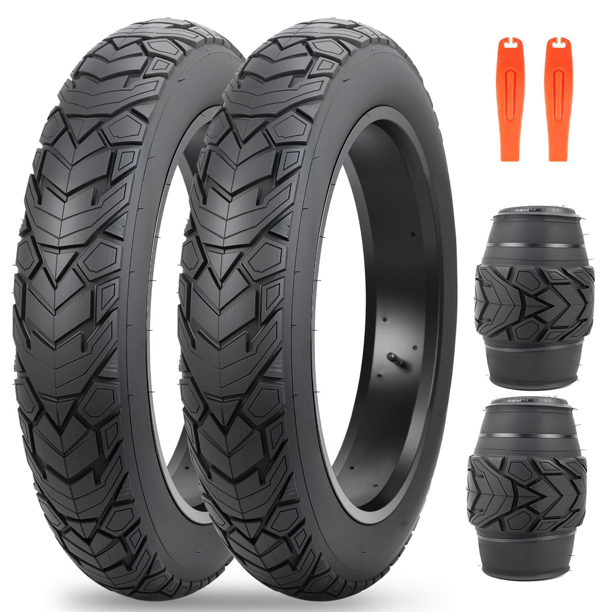 Fat Bike Tire 20x4.0 Inch - Mountain Snow Off-Road Fat Tire Set