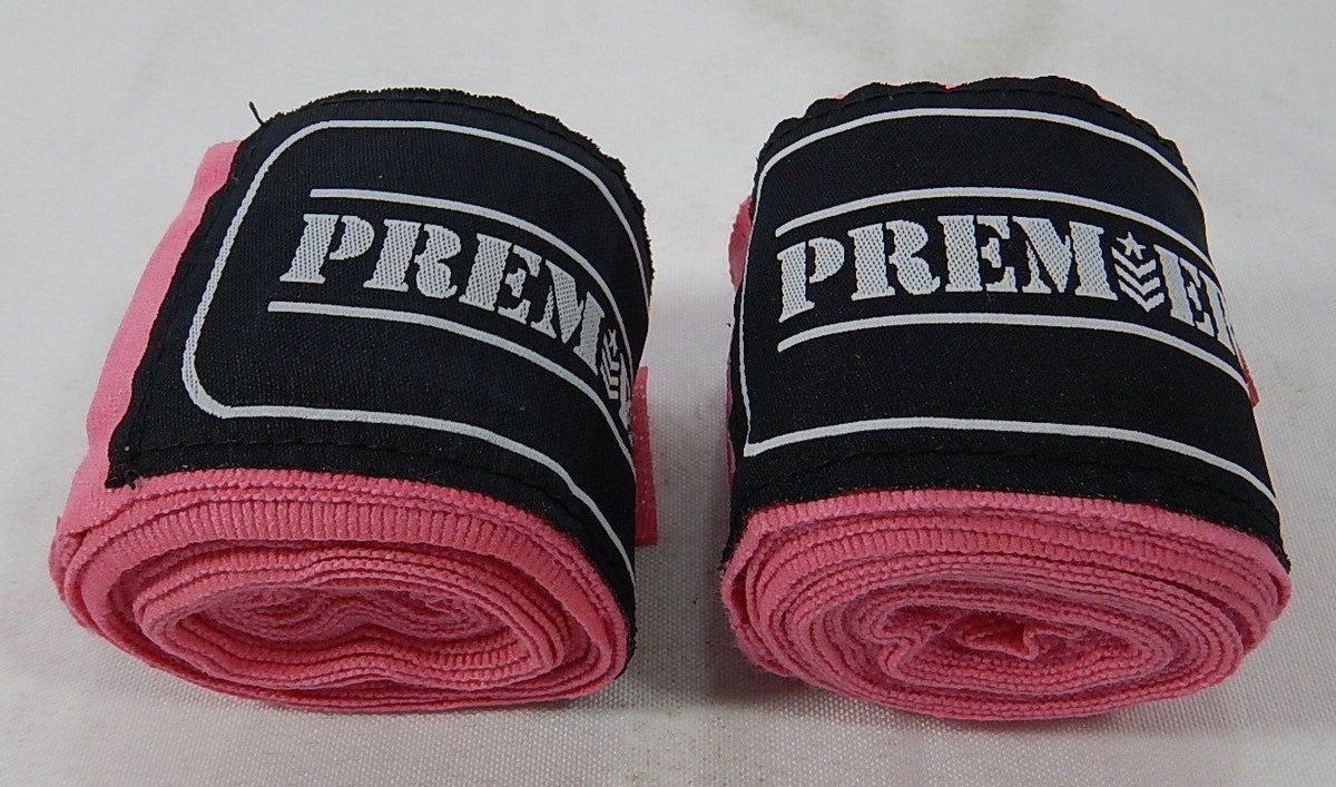 Pink Weight Lifting Hand Wraps 2 x 120 Inches for Boxing & MMA Training