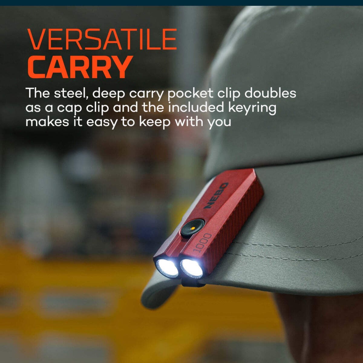 Rechargeable LED Pocket Light with Magnetic Base and USB-C Charging