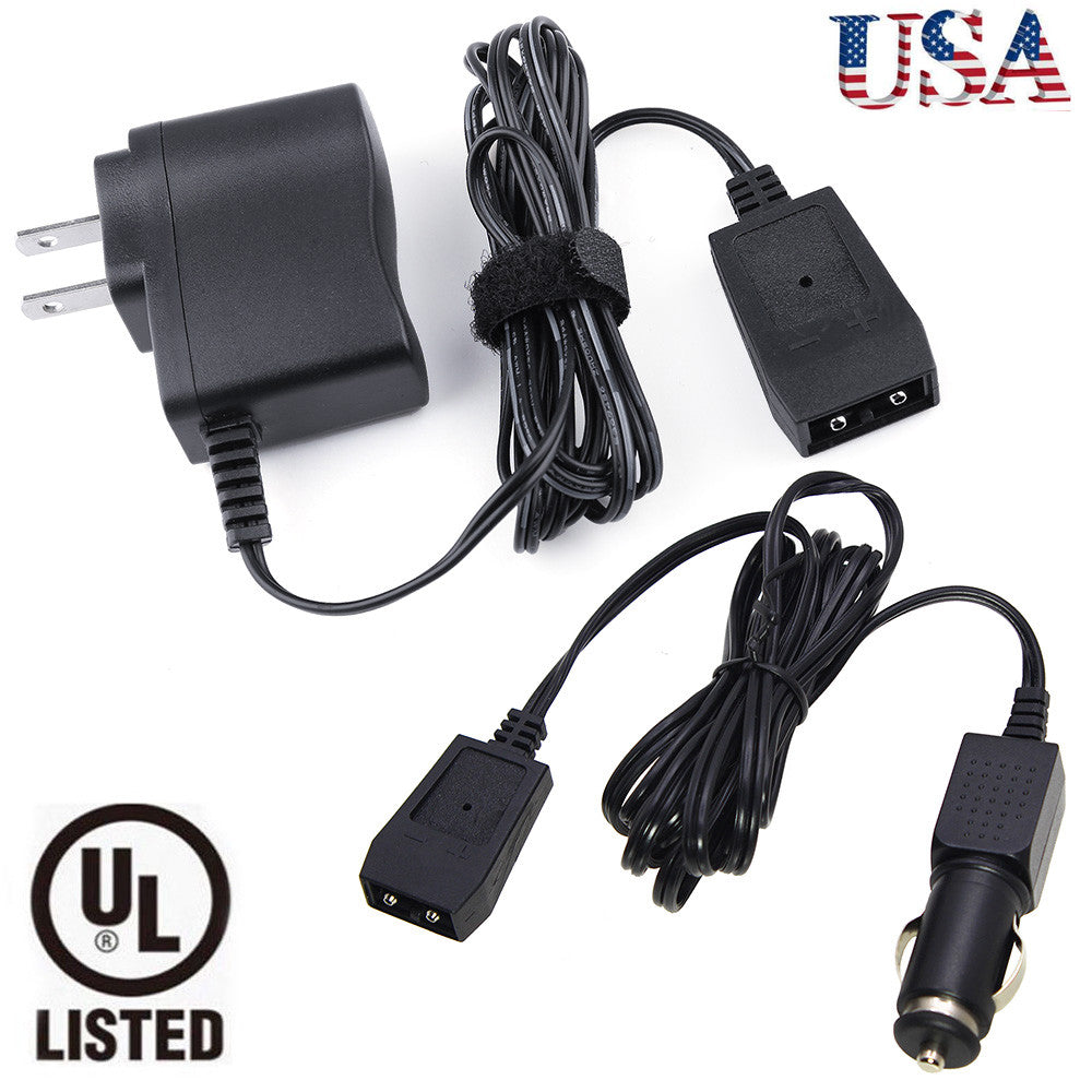 AC/DC Battery Charger for Streamlight PolyStinger Flashlight - 12V DC & 120V AC