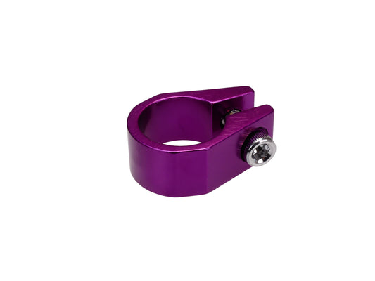 BMX Seat Post Clamp 28.6mm Aluminum Alloy Purple BMX Bike Part