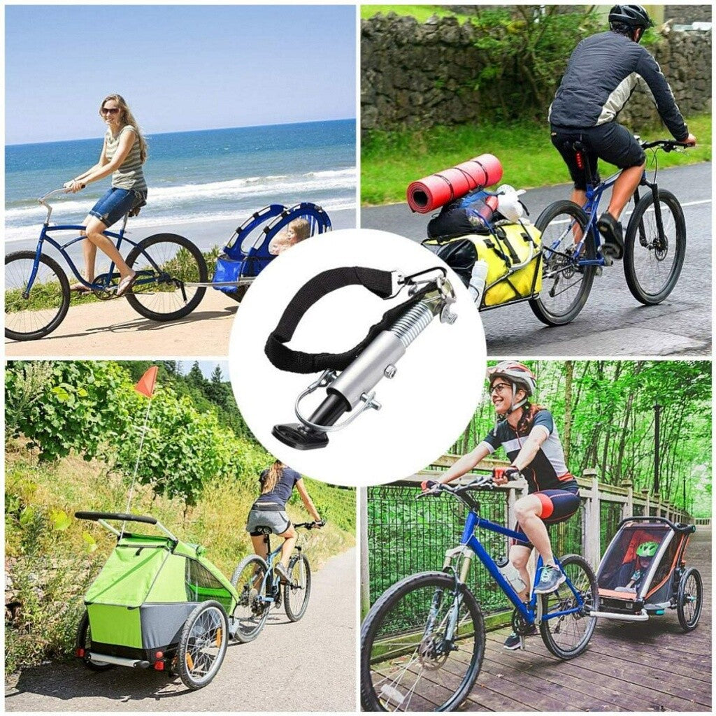 Bicycle Trailer Hitch Coupler Connector Alloy Bike Towing Attachment