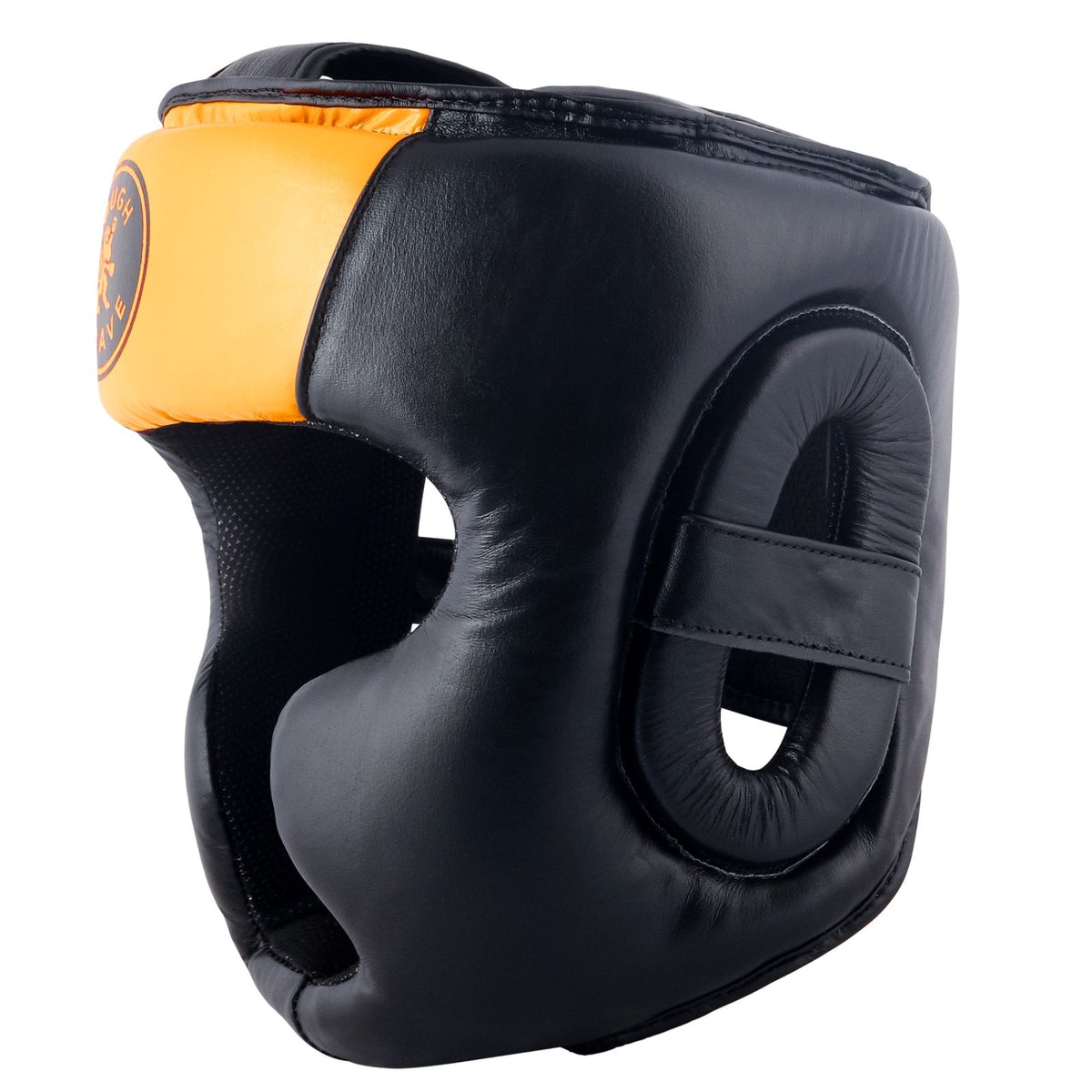 Full Face Boxing Head Guard with Genuine Leather for Muay Thai Sparring