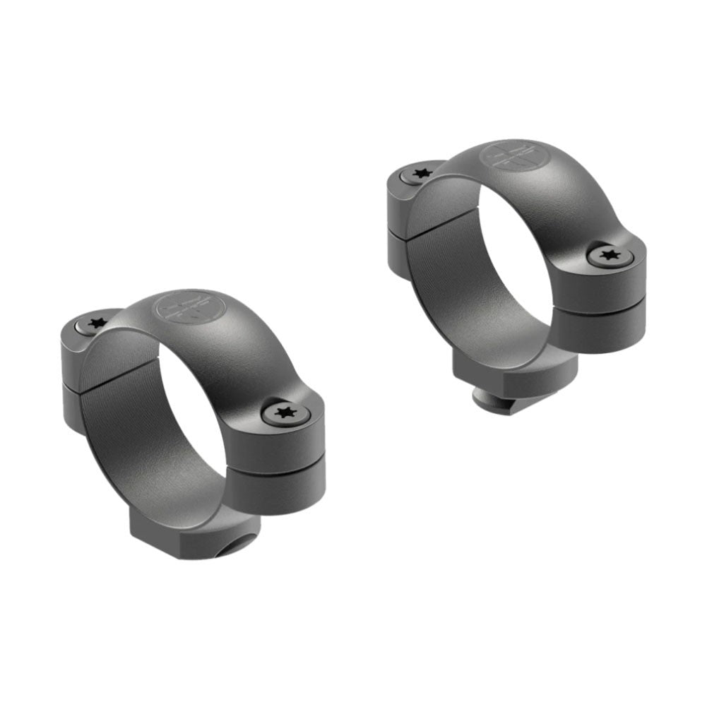 Leupold 30mm Standard Steel Scope Mounting Rings - Rugged Two-Screw Design