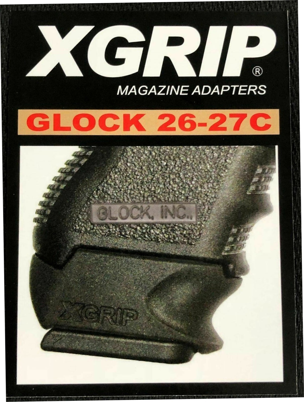 Pistol Grip Adapter for 26 27 33 Magazines - Fits Gen 3 & 4