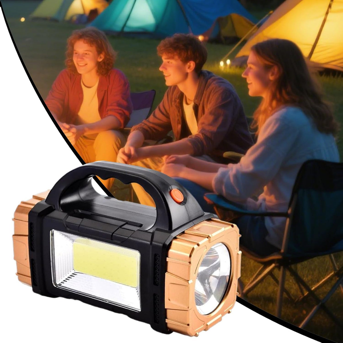 Rechargeable Solar LED Camping Lantern Flashlight