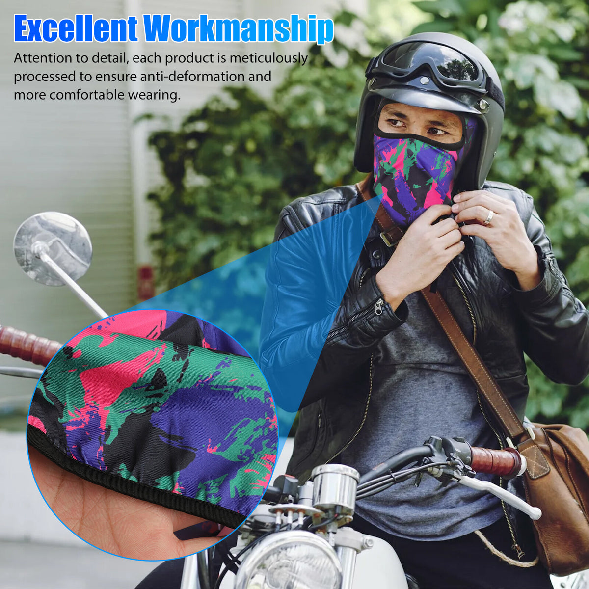High Elasticity UV Protection Breathable Face Mask for Outdoor Activities