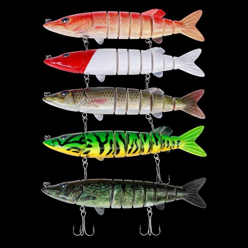 5pcs Jointed Swimbait Fishing Lures for Bass Trout Pike - Bait Set