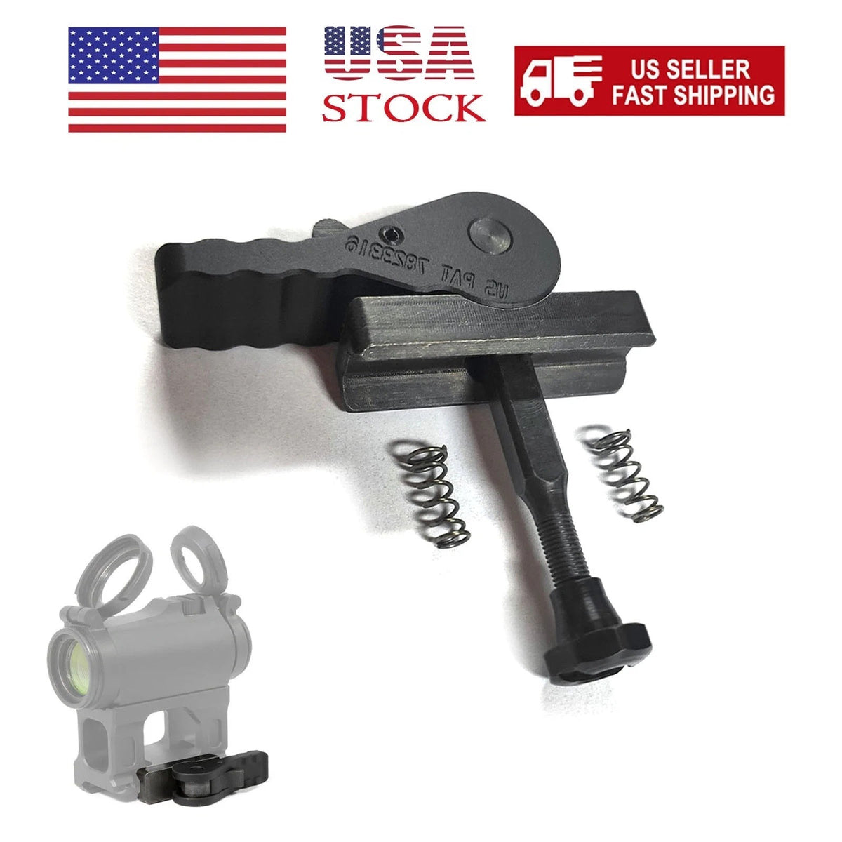 2.26 Inch Quick Detach Red Dot Mount for MRO Sight - Tactical Weapon Accessory