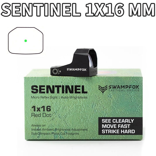 Micro Green Dot Sight 1x16mm RMSc Auto Brightness for Micro Handguns