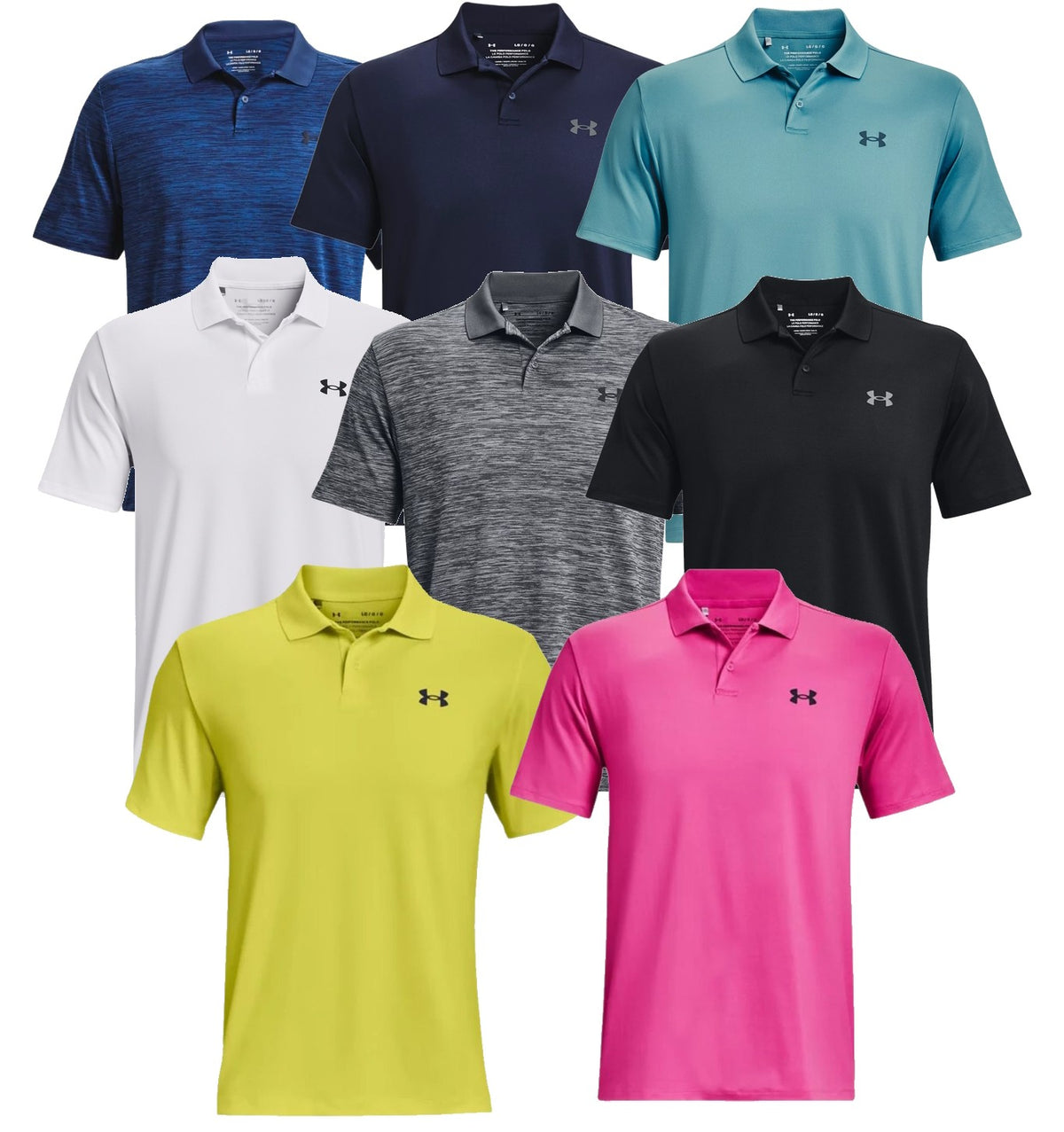 Men's Performance Golf Polo Shirt - Moisture-Wicking, Sun Protection