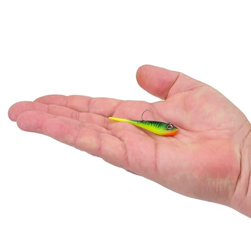 Fishing Soft Plastic Baits - Firetiger Color, 2.5 Inch, 4 Oz